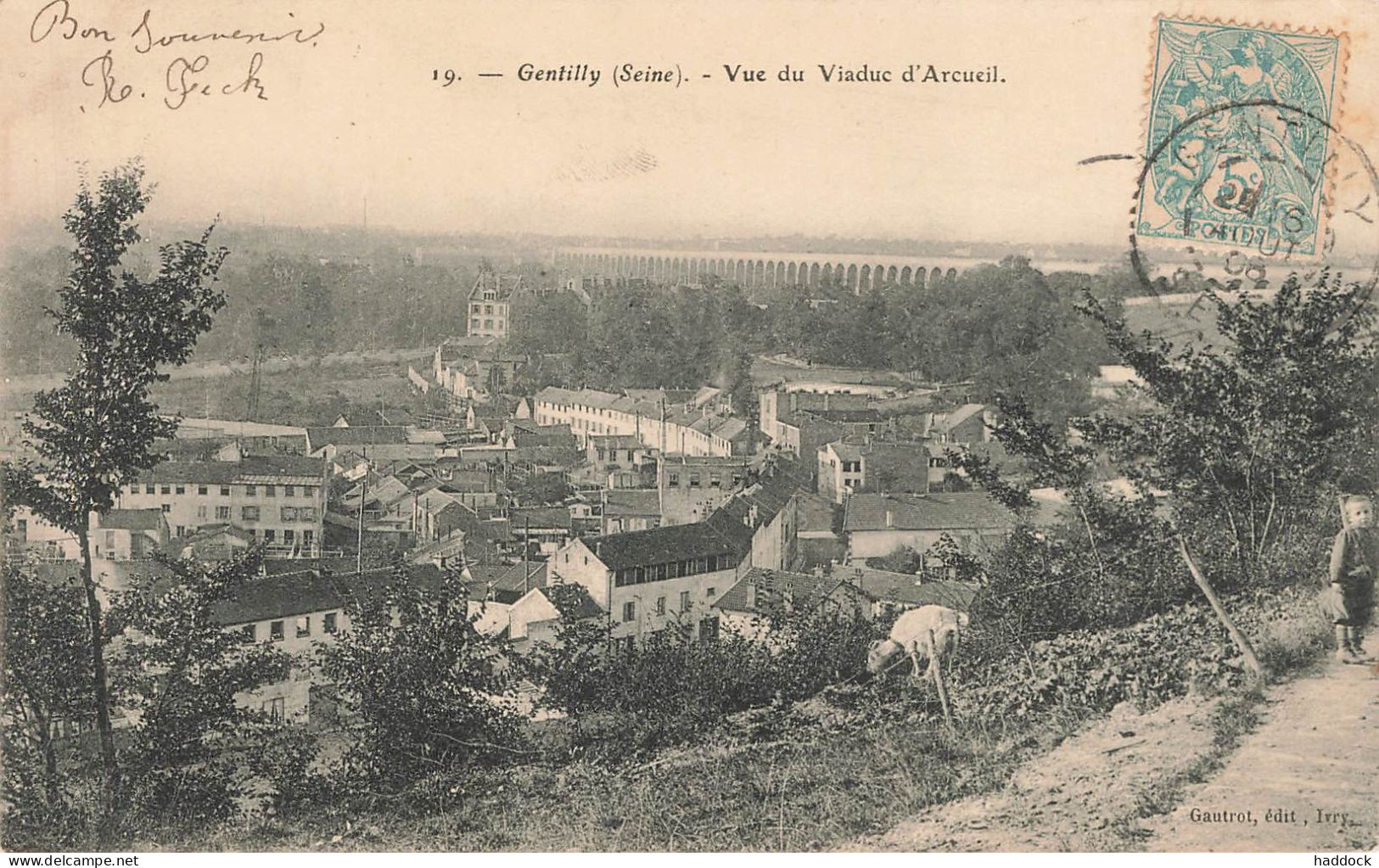 GENTILLY : VUE DU VIADUC D'ARCUEIL - Gentilly