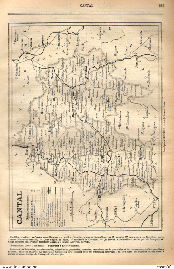 ANNUAIRE - 15 - Département Cantal - Année 1905 - édition Didot-Bottin - 18 Pages - Telephone Directories