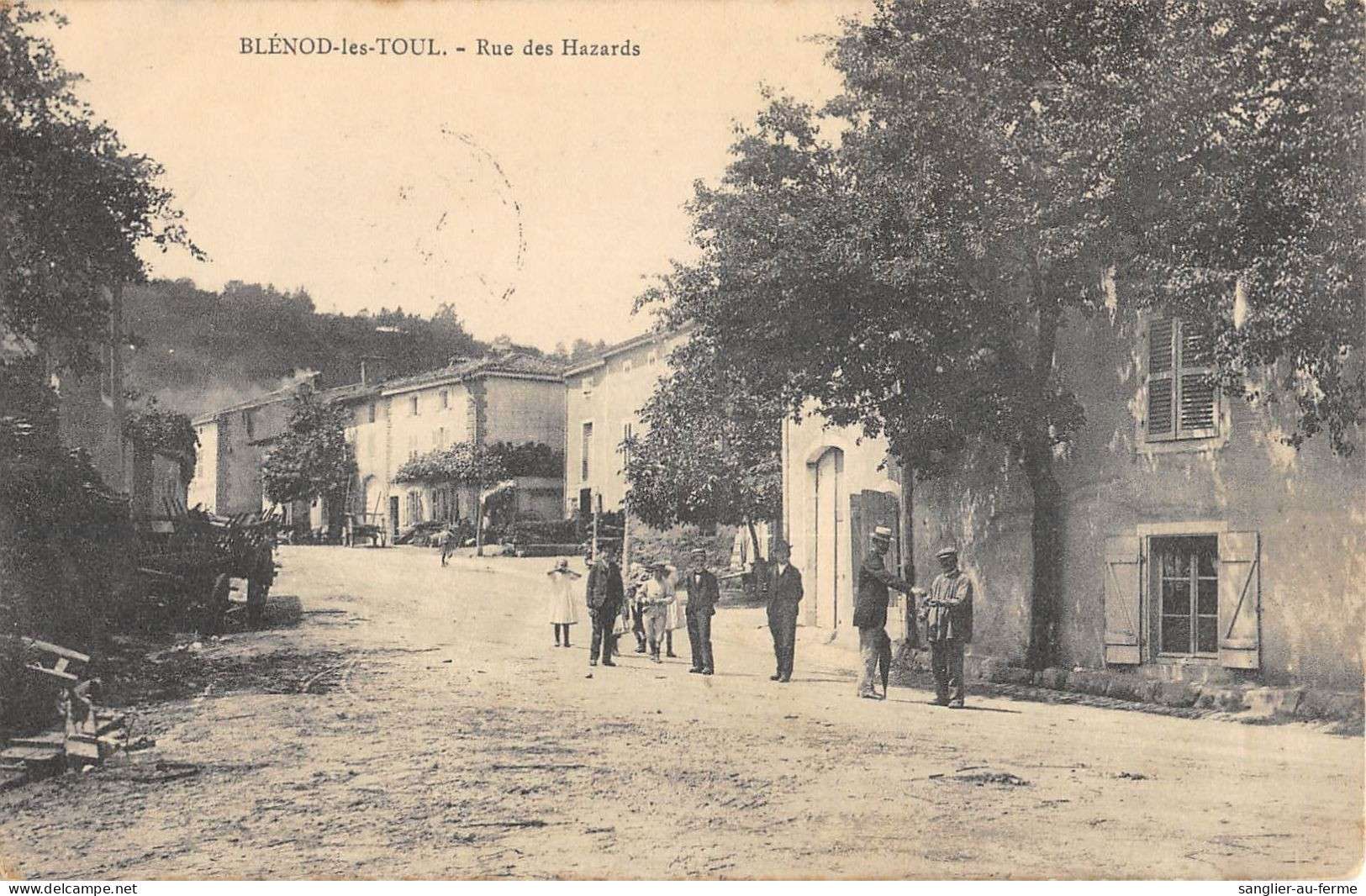 CPA 54 BLENOD LES TOUL /  RUE DES HAZARDS - Autres & Non Classés