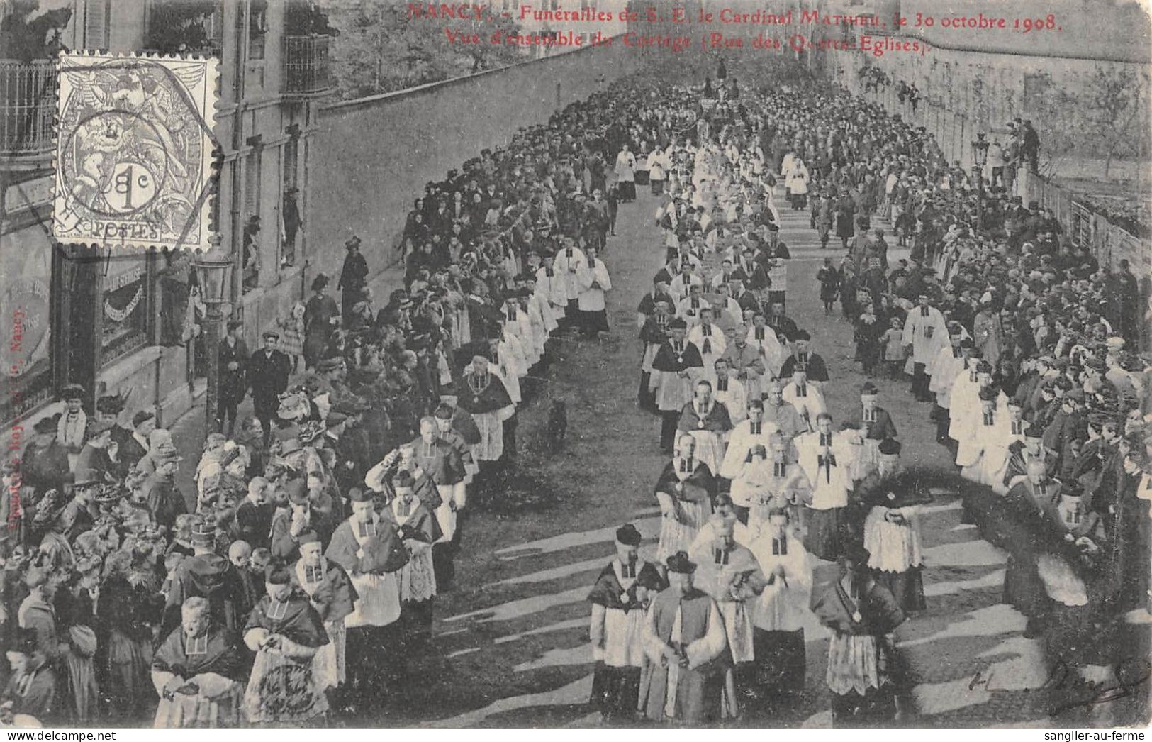 CPA 54 NANCY / FUNERAILLES DE S.Em LE CARDINAL MATHIEU - Otros & Sin Clasificación