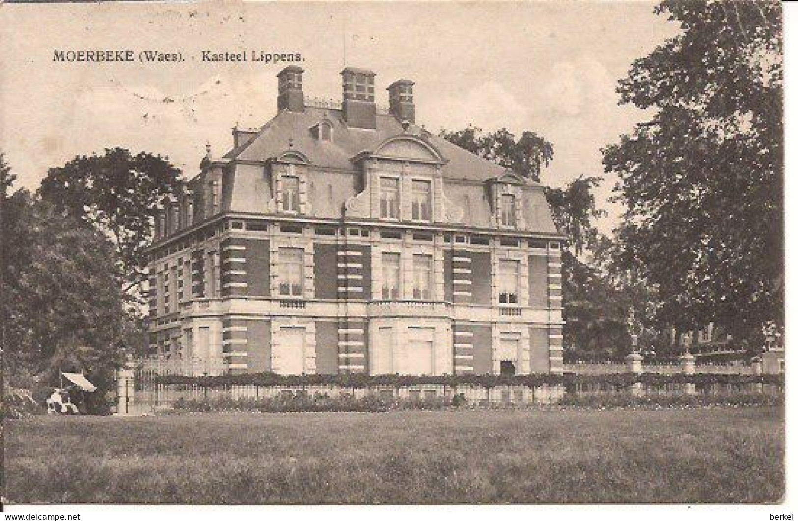 MOERBEKE-WAES  Kasteel LIPPENS FELDPOST 1917 1151 D1 - Moerbeke-Waas