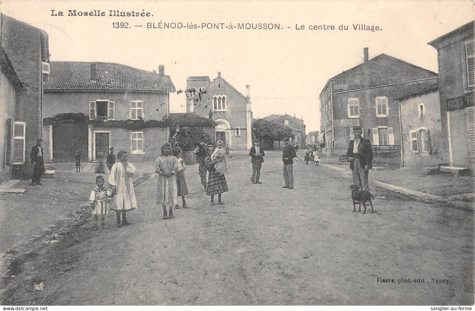 CPA 54 BLENOD LES PONT A MOUSSON / LE CENTRE DU VILLAGE - Autres & Non Classés