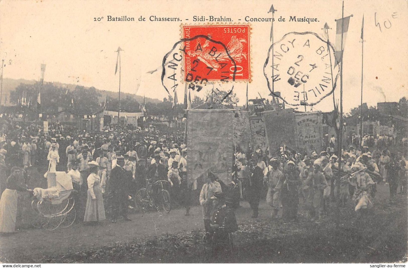 CPA 54 NANCY / 20e BATAILLON DES CHASSEURS / SIDI BRAHIM / CONCOURS DE MUSIQUE - Otros & Sin Clasificación