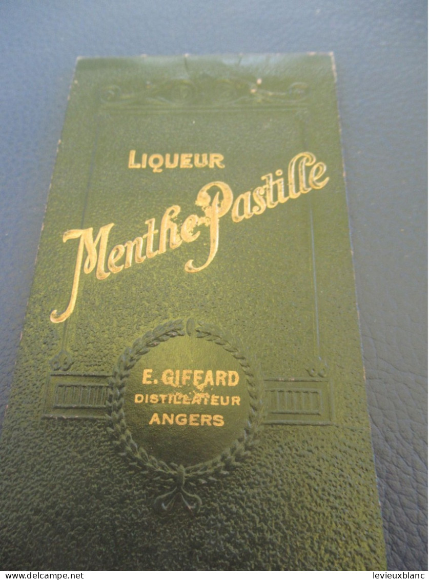 Petit Bloc-Note  Avec Calendrier/ Liqueur Menthe -Pastille/Giffard Distributeur ANGERS/ 1932      OEN34 - Alcohol
