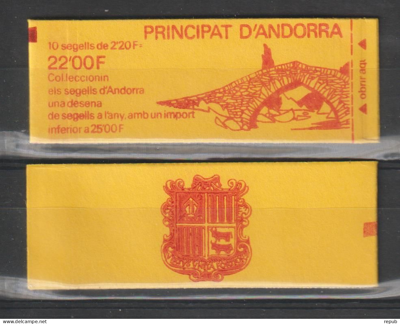 Andorre Français 1988 Carnet Blason 2 ** MNH - Postzegelboekjes