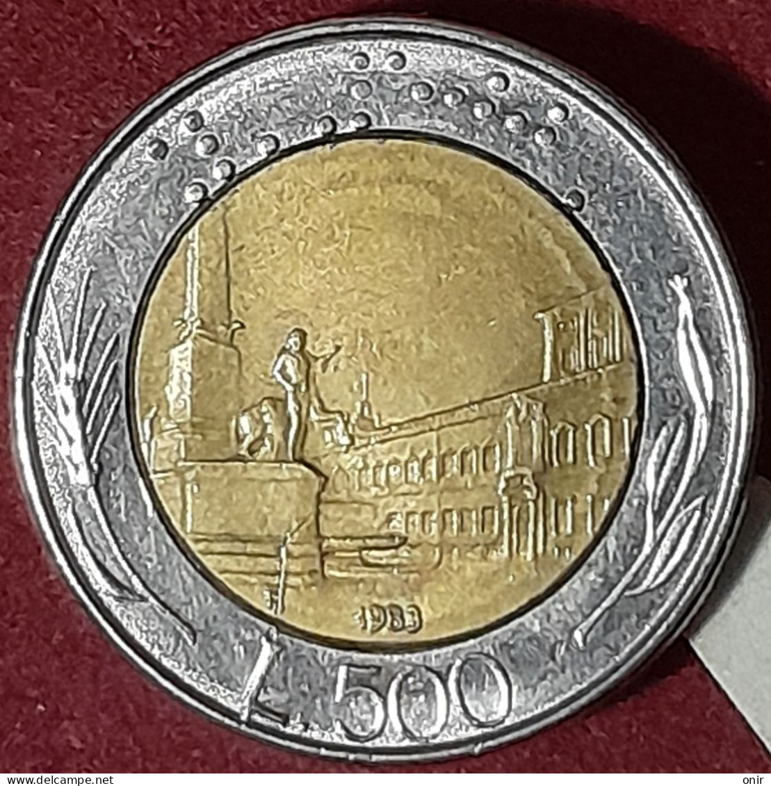 Errore Di Conio 500 Lire 1983 Repubblica Italiana - Variétés Et Curiosités