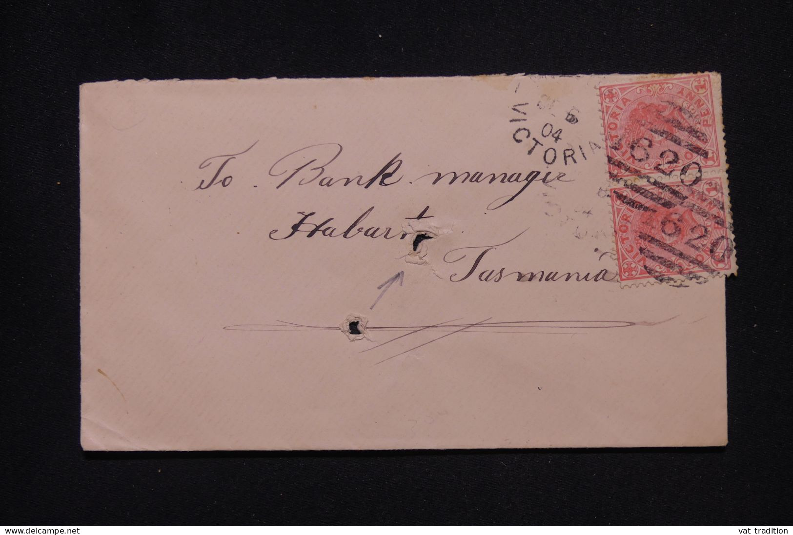 AUSTRALIE / VICTORIA - Enveloppe Pour Hobart  En 1904 - L 147149 - Briefe U. Dokumente