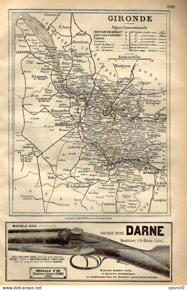 ANNUAIRE - 33 - Département Gironde - Année 1905 - édition Didot-Bottin - 100 Pages - Telefonbücher