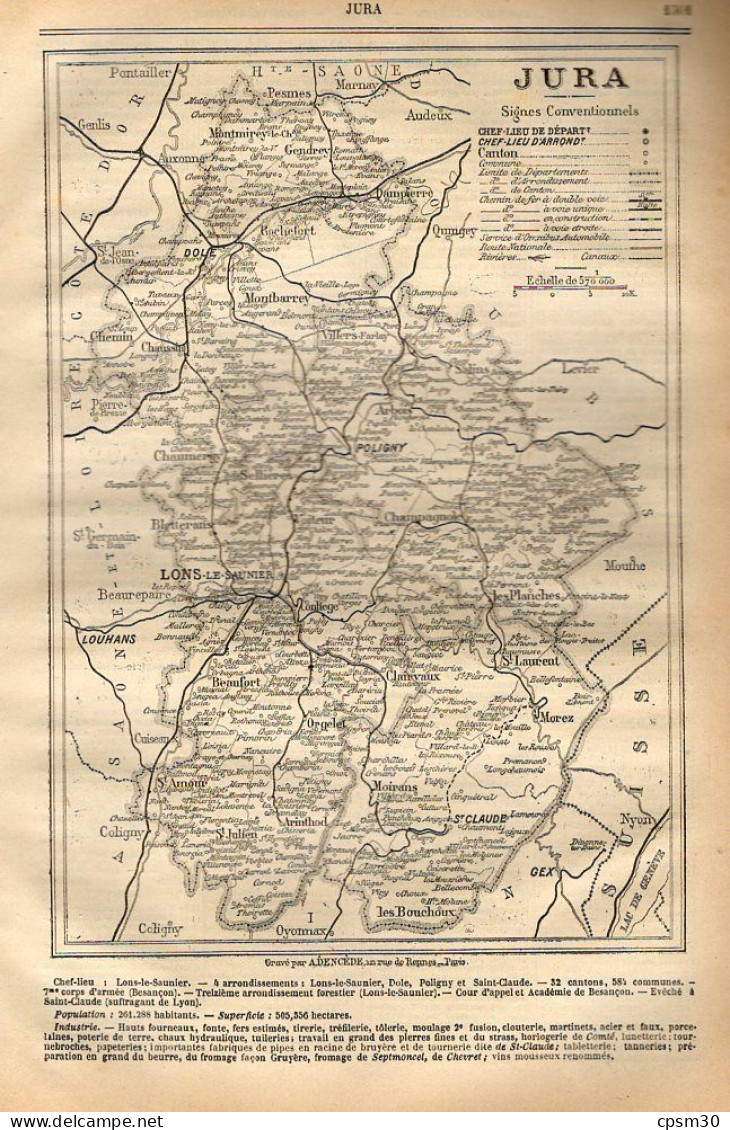 ANNUAIRE - 39 - Département Jura - Année 1905 - édition Didot-Bottin - 36 Pages - Telefonbücher