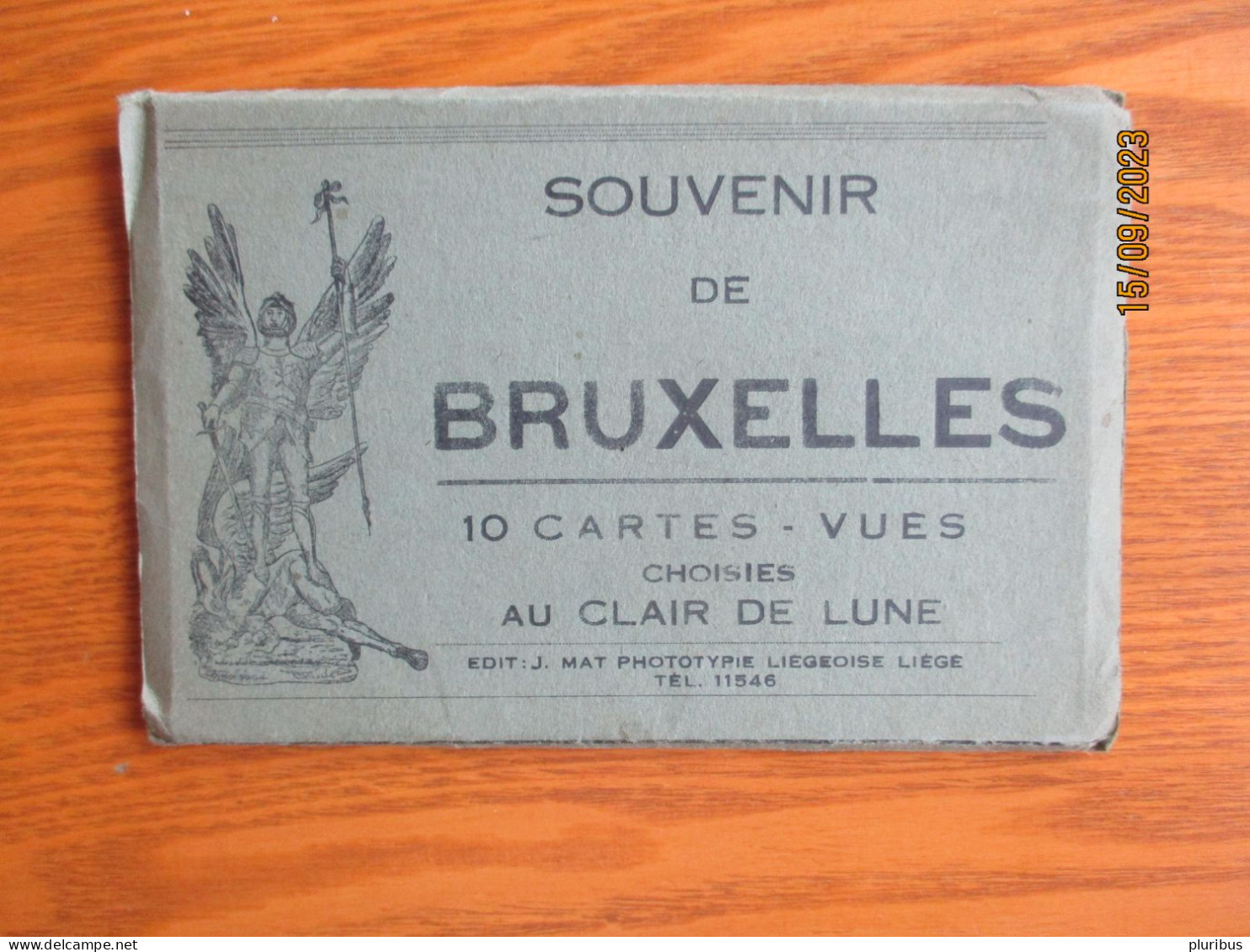 SOUVENIR DE BRUXELLES 10 CARTES VUES CHOISES AU CLAIR DE LUNE - Bruxelles La Nuit