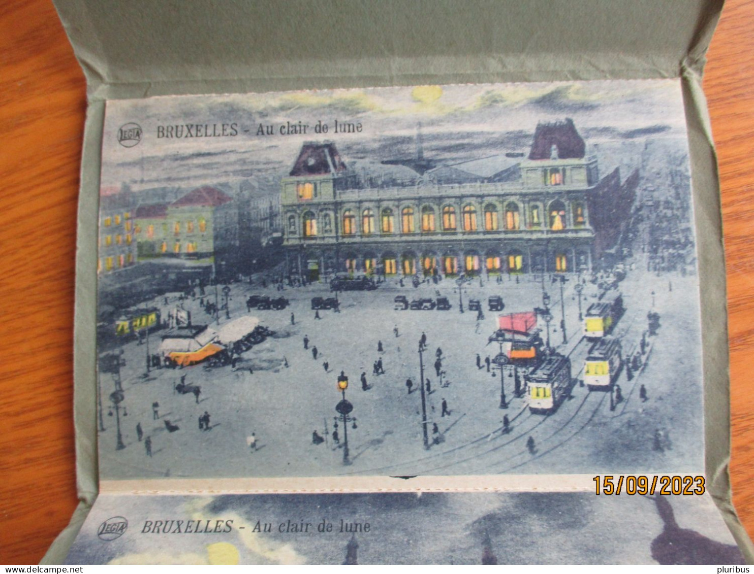 SOUVENIR DE BRUXELLES 10 CARTES VUES CHOISES AU CLAIR DE LUNE