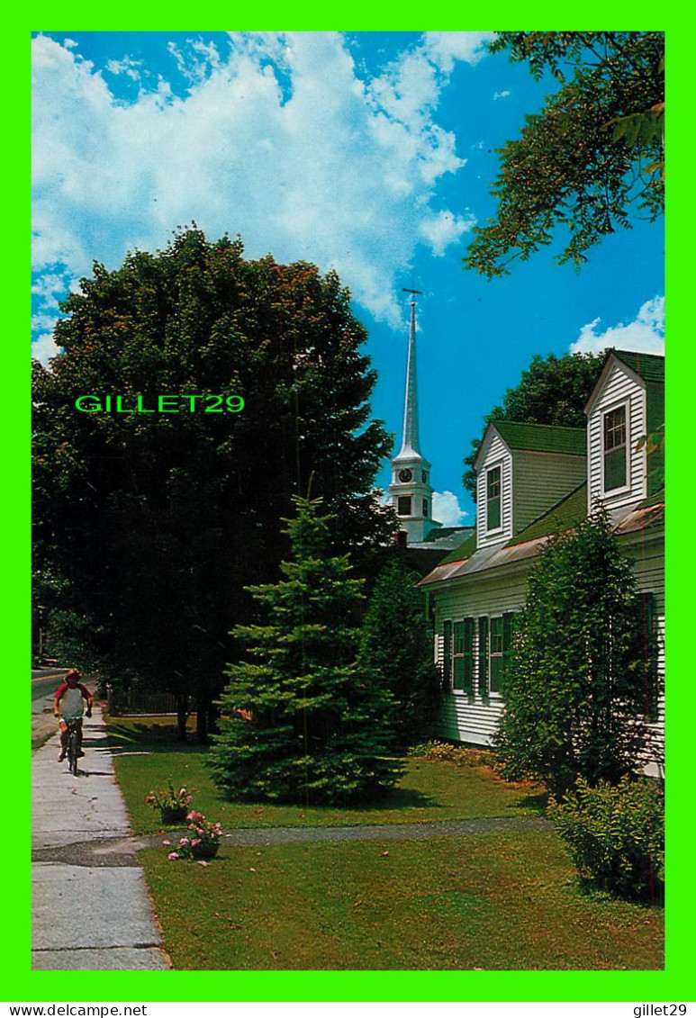 STOWE, VT - THE COMMUNITY CHURCH TRAVEL IN 1975 -  PUB. BY MAYER ENTERPRISES INC - - Otros & Sin Clasificación