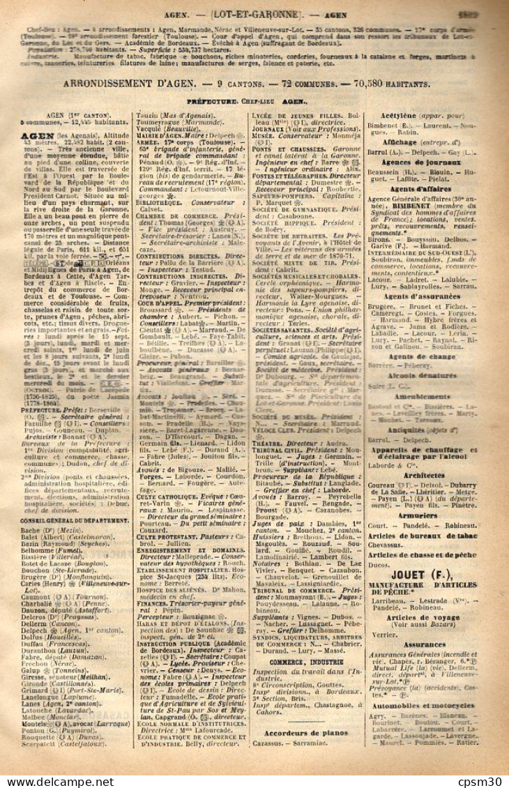 ANNUAIRE - 47 - Département Lot Et Garonne - Année 1905 - édition Didot-Bottin - 25 Pages - Directorios Telefónicos