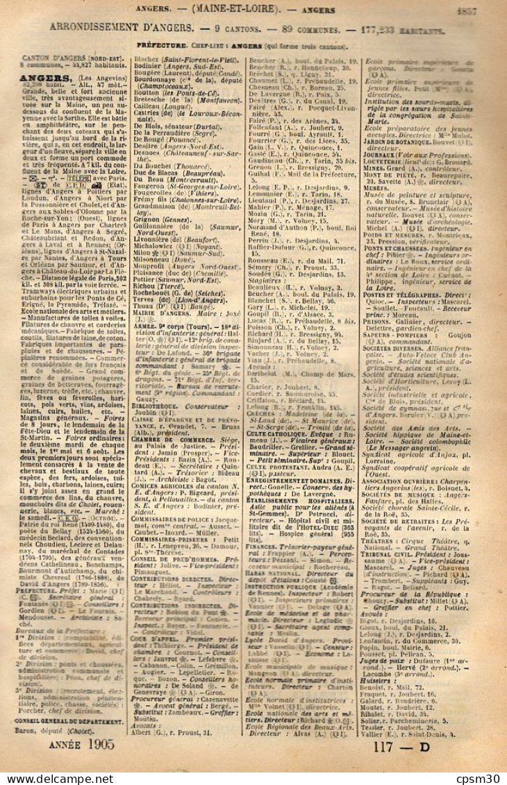 ANNUAIRE - 56 - Département Morbihan - Année 1905 - édition Didot-Bottin - 19 Pages - Annuaires Téléphoniques