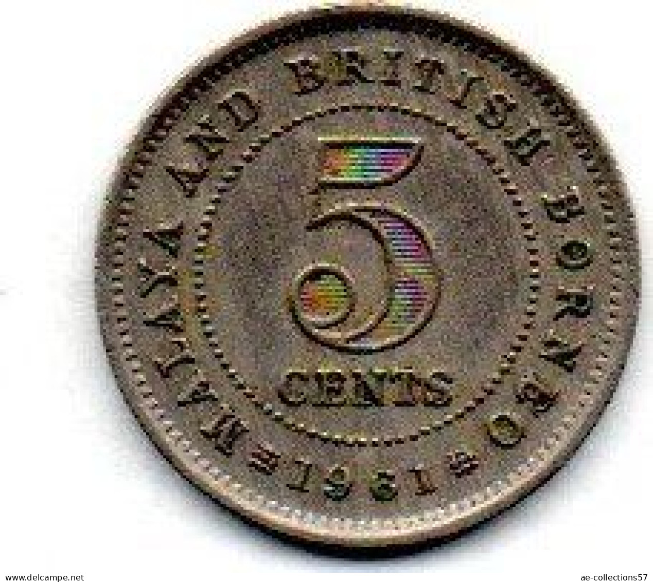 MA 24680 / British Bornéo 5 Cents 1961 TTB - Kolonies