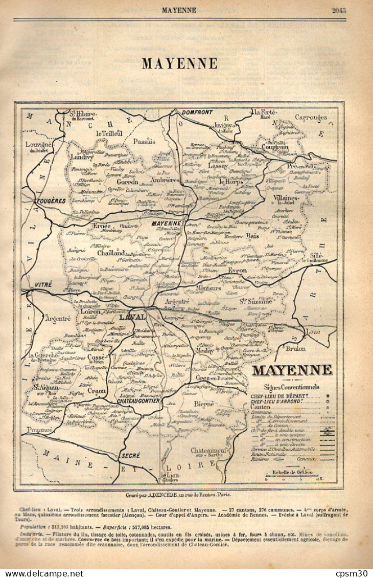 ANNUAIRE - 53 - Département Mayenne - Année 1905 - édition Didot-Bottin - 22 Pages - Annuaires Téléphoniques
