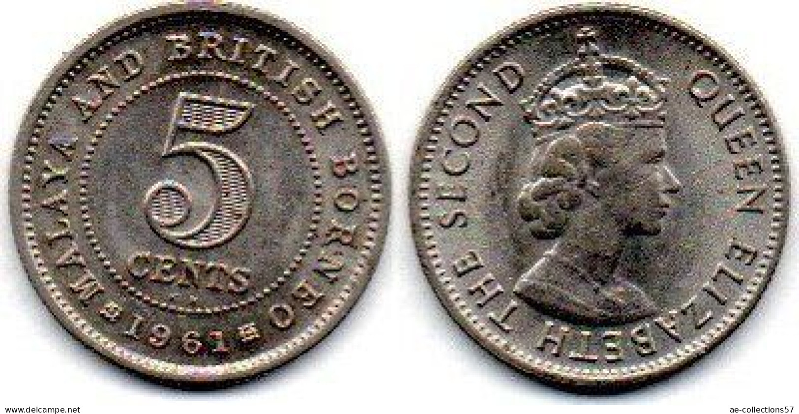 MA 24683 / British Bornéo 5 Cents 1961 KN SUP - Kolonien
