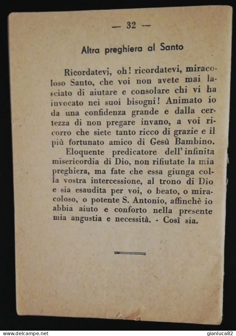 Libretto Religioso Novena S. Antonio Di Padova 1943 (Relig24) Come Da Foto Messaggero Di S. Antonio Basilica Del Santo - Livres Anciens