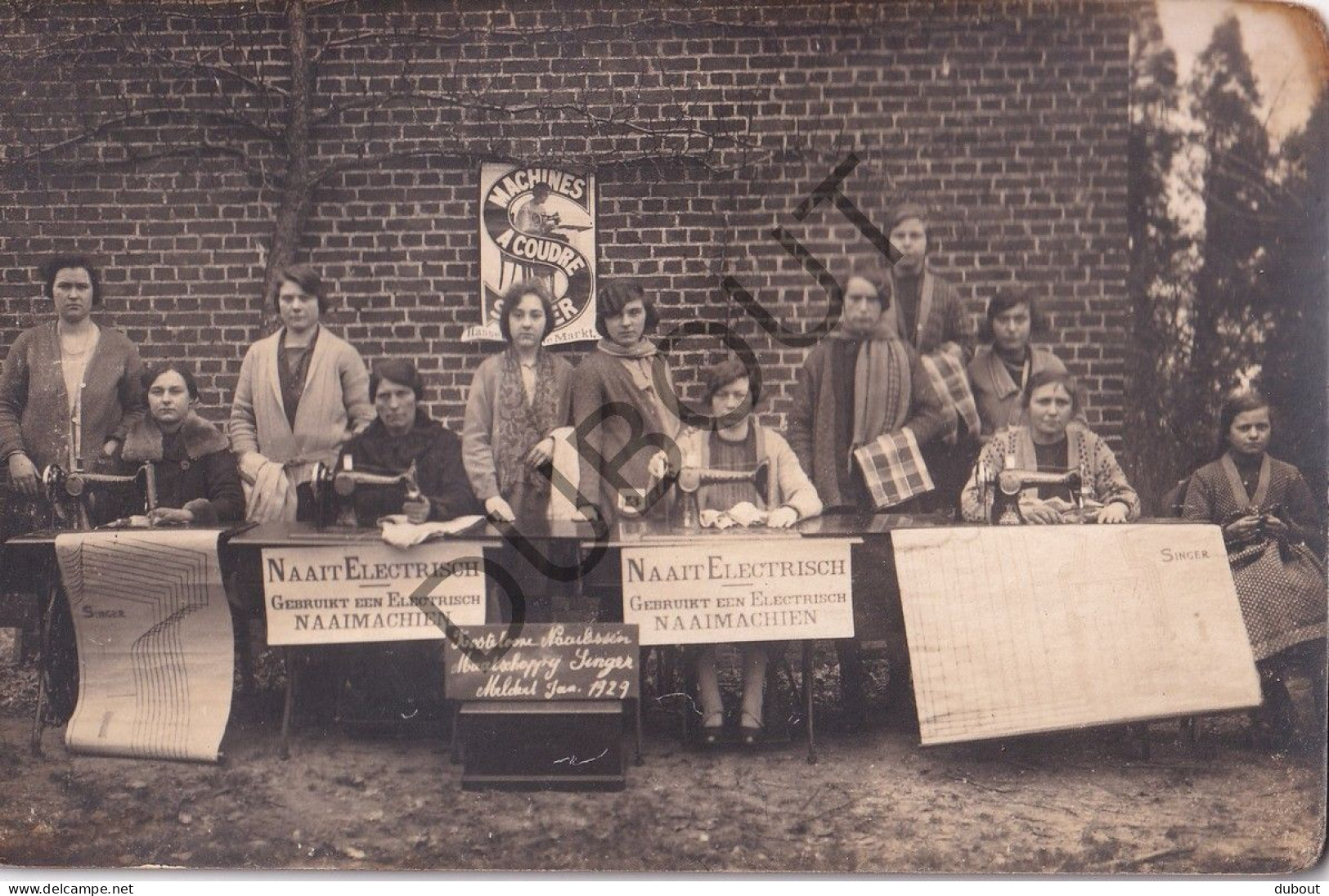 Top!: SINGER: Naaimachines/Machines à Coudre: Demonstratie: Lummen/Meldert 1929 (C4837) - Lummen