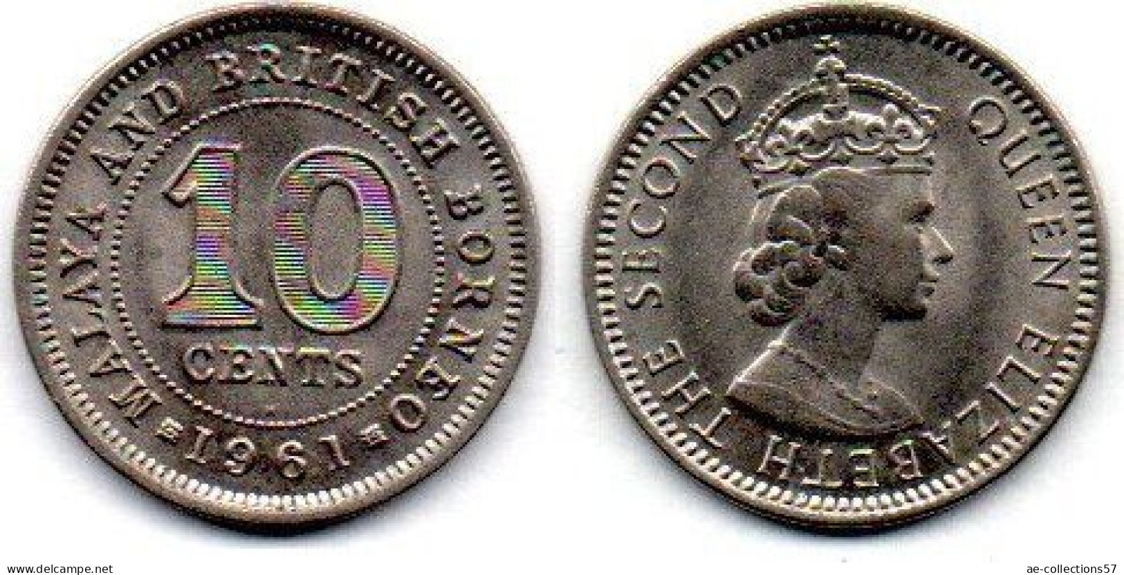 MA 24701 / British Bornéo 10 Cents 1961 H SUP - Kolonies