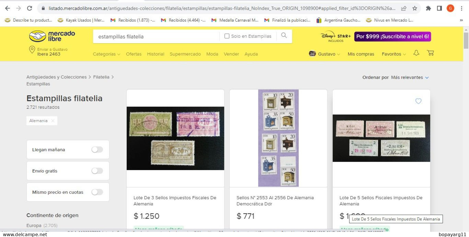 Buy Collectible STAMPS On MERCADOLIBRE Argentina, WE BUY ON YOUR BEHALF - Other & Unclassified
