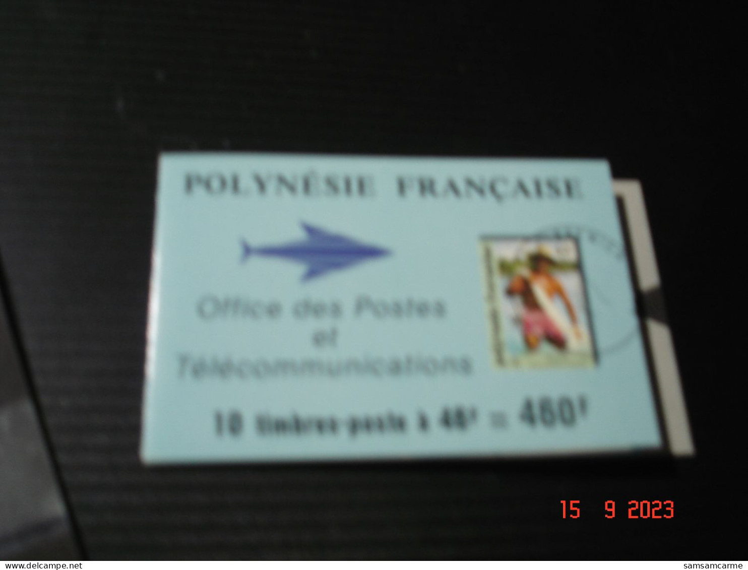 POLYNESIE FRANCAISE  ANNEE 1993   CARNET NEUF NON PLIE N° YVERT C427    PECHE COULEUR LAGON - Libretti