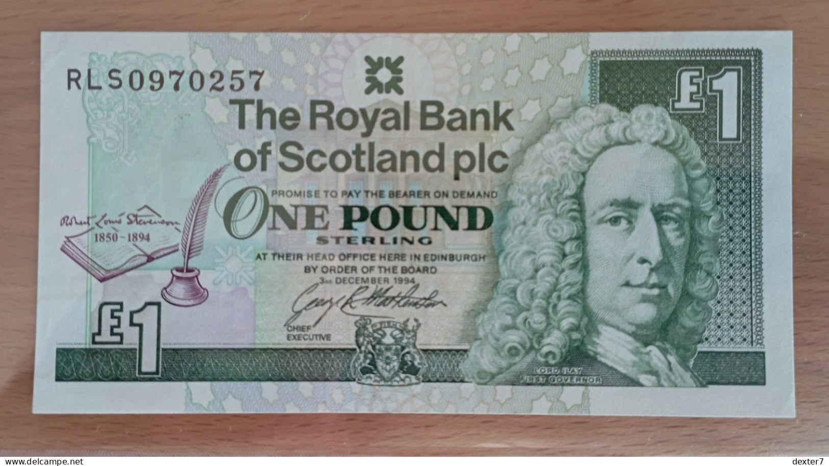 Scotland 1 Pound 1994 XF AUNC Royal Bank Of - 1 Pound