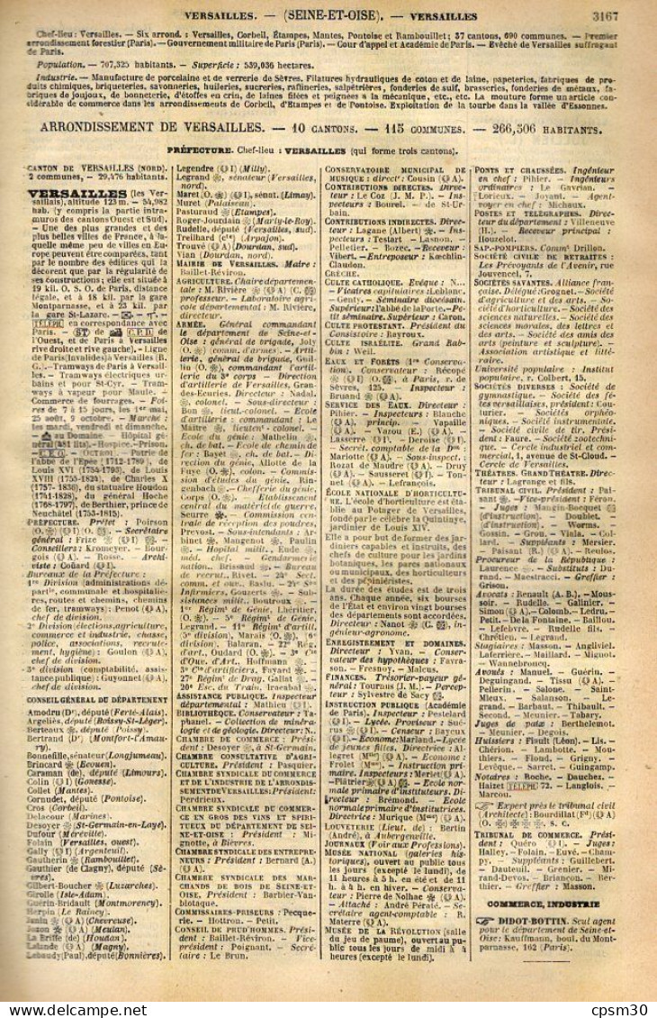 ANNUAIRE - 78 - Département Seine Et Oise - Année 1905 - édition Didot-Bottin - 86 Pages - Telefoonboeken