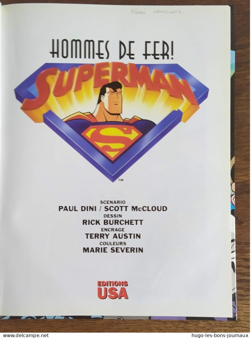 Superman N°1 Hommes De Fer !_Edition US_ Adapté De La Série Vue Sur FR_1998 - Superman