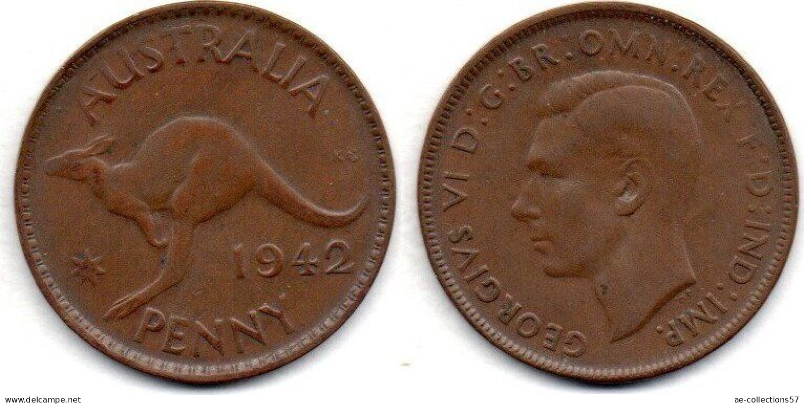 MA 24723 / Australie - Australia 1 Penny 1942 TTB - ½ Penny