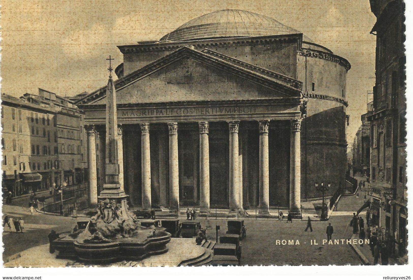 CPSM ,Italie, Roma ,Il  Pontheon ,Animée  Ed. - Pantheon