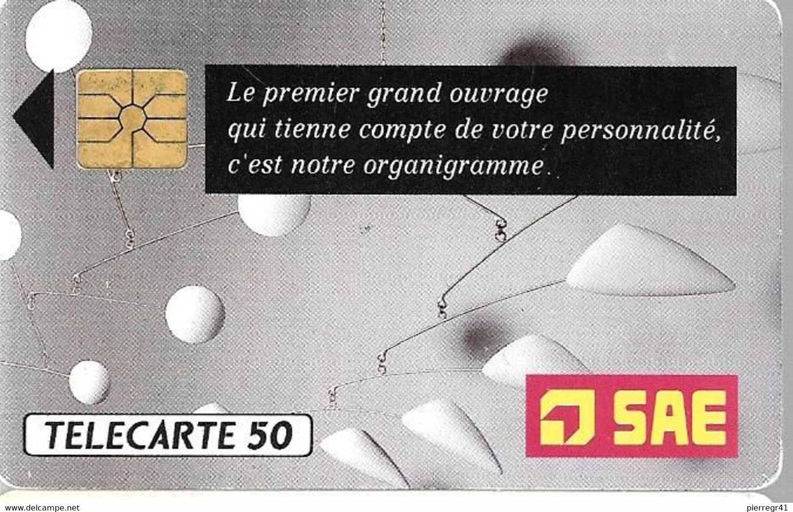 CARTE-PRIVEE-1990-D400-GemA- SAE-Lot B09638-UTILISE Reste -TBE - Telefoonkaarten Voor Particulieren