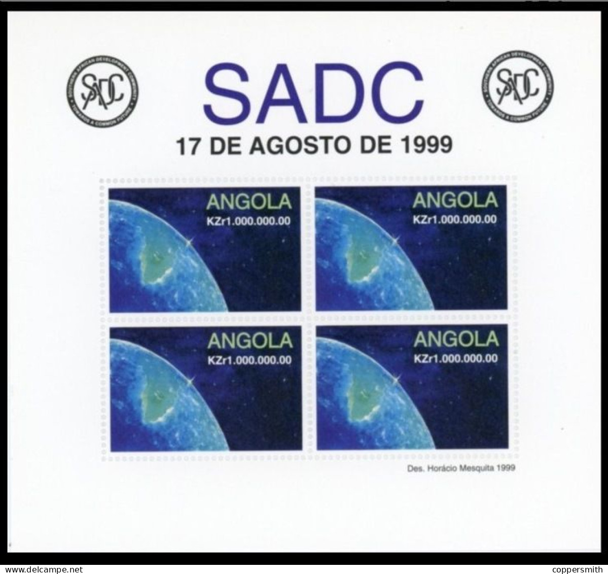 (075) Angola  SADCC / Space Sheet / Bf / Bloc Espace / Weltraum  ** / Mnh  Michel 1353 KB - Angola