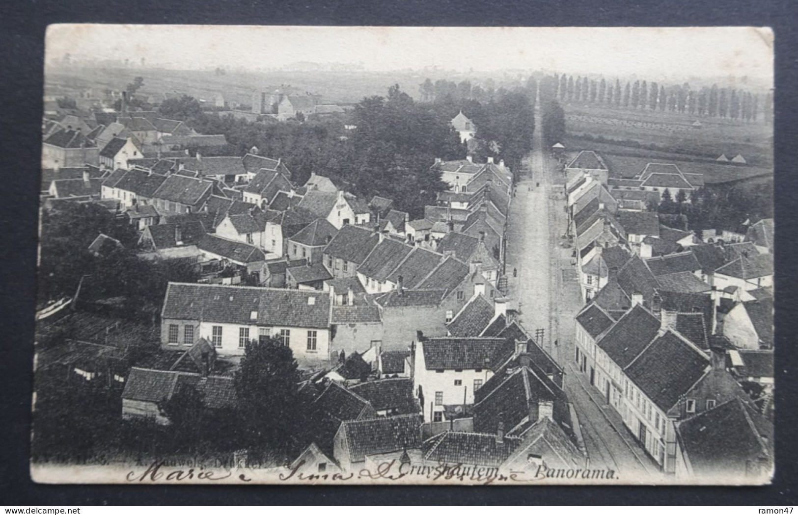 Cruyshautem - Panorama - A. Pauwels, Drukker - D.V.D.11385 - Kruishoutem