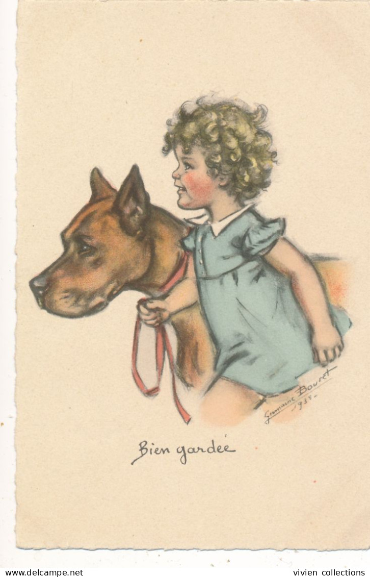 Carte Illustrateur Germaine Bouret Bien Gardée ! - Bouret, Germaine