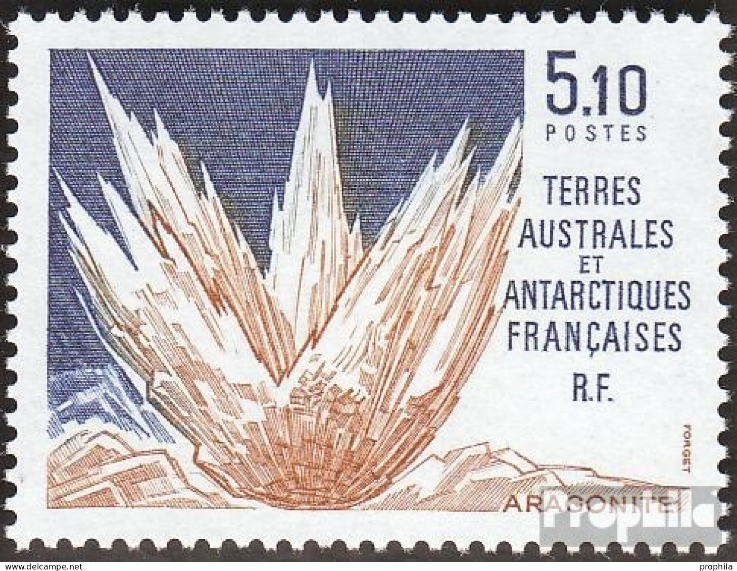 Französ. Gebiete Antarktis 264 (kompl.Ausg.) Postfrisch 1990 Mineralien - Neufs