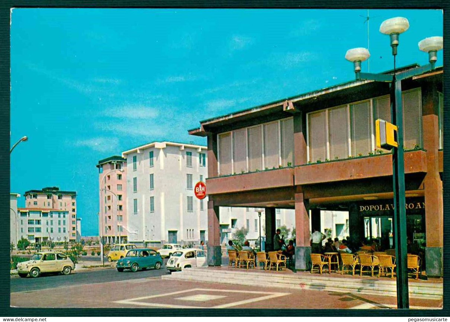 MT026 - GELA - QUARTIERE RESIDENZIALE MACCHITELLA 1970 CIRCA AUTO CAR - PICCOLO GRAFFIO AL CENTRO - Gela