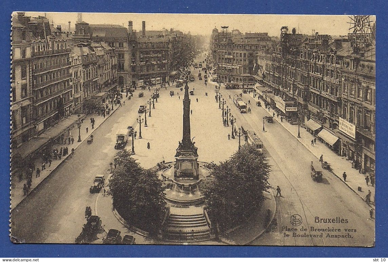 Belgium - Bruxelles Place De Brouckère Vers Le Boulevard Anspach [Thill 128] - Bruxelles-ville