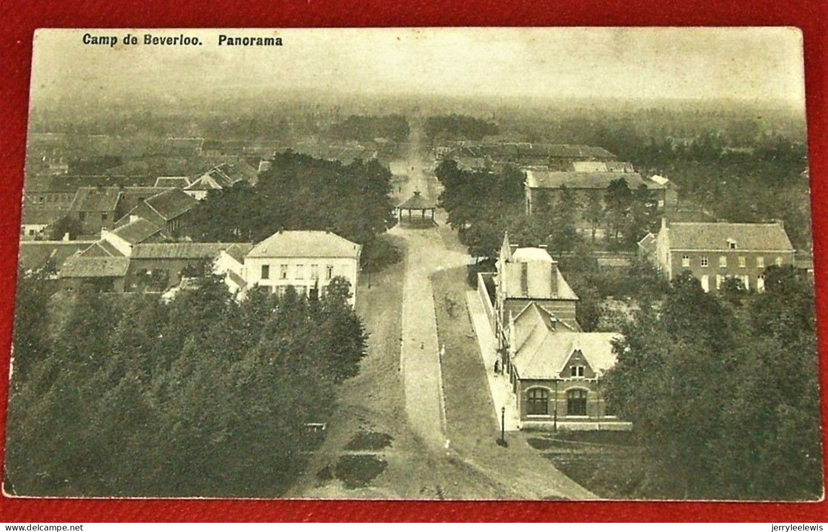 LEOPOLDSBURG - BOURG-LEOPOLD  - 2 Postkaarten : " Panorama - 1909 " En  " Place Royale - Les Hôtels - 1919 " - Leopoldsburg