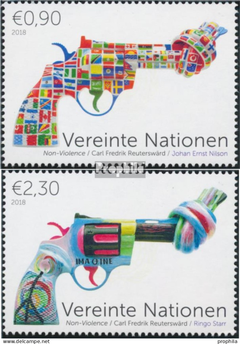 UNO - Wien 1041-1042 (kompl.Ausg.) Postfrisch 2018 Non Violence Project - Neufs
