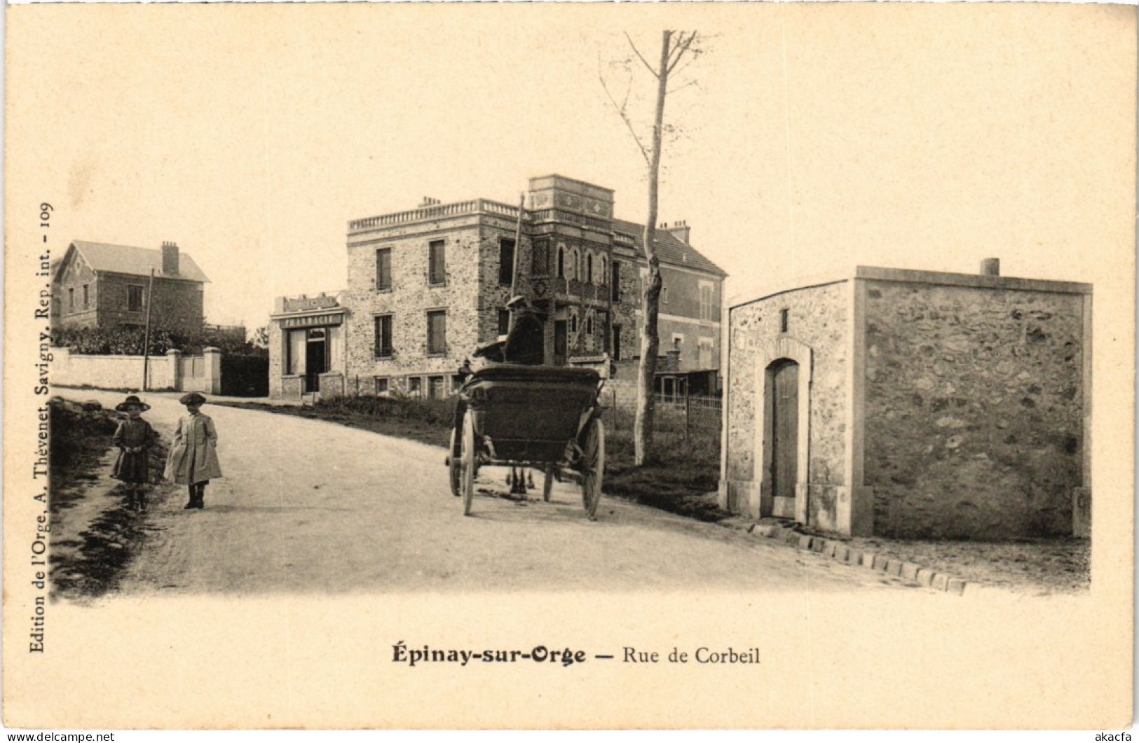 CPA Epinay S Orge Rue De Corbeil (1349565) - Epinay-sur-Orge