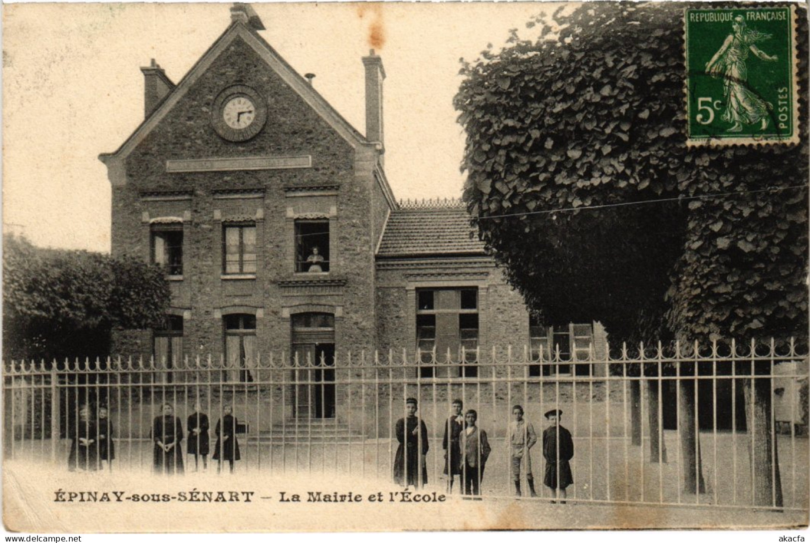 CPA Epinay S Senard La Mairie Et L'Ecole (1349570) - Epinay Sous Senart