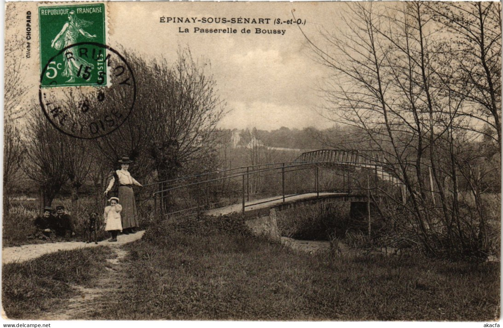 CPA Epinay S Senard La Passerelle De Boussy (1349581) - Epinay Sous Senart