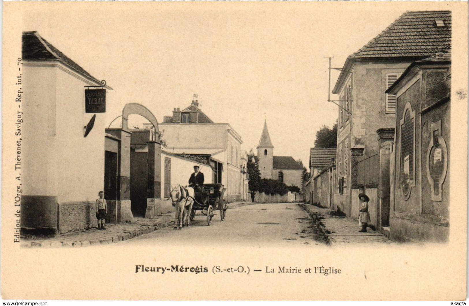 CPA Fleury Merogis La Mairie Et Eglise (1360058) - Fleury Merogis