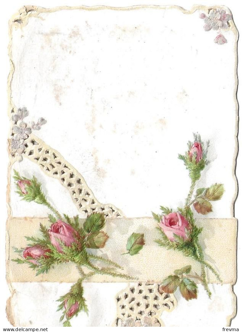 Découpis Gaufrée Fleur Année 1900 - Fiori