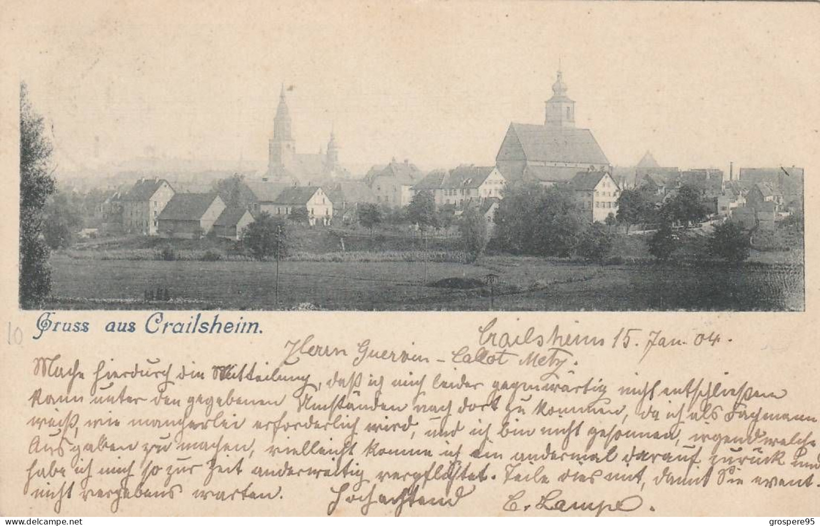 GRUSS AUS CRAILSHEIM 1904 RARE - Crailsheim