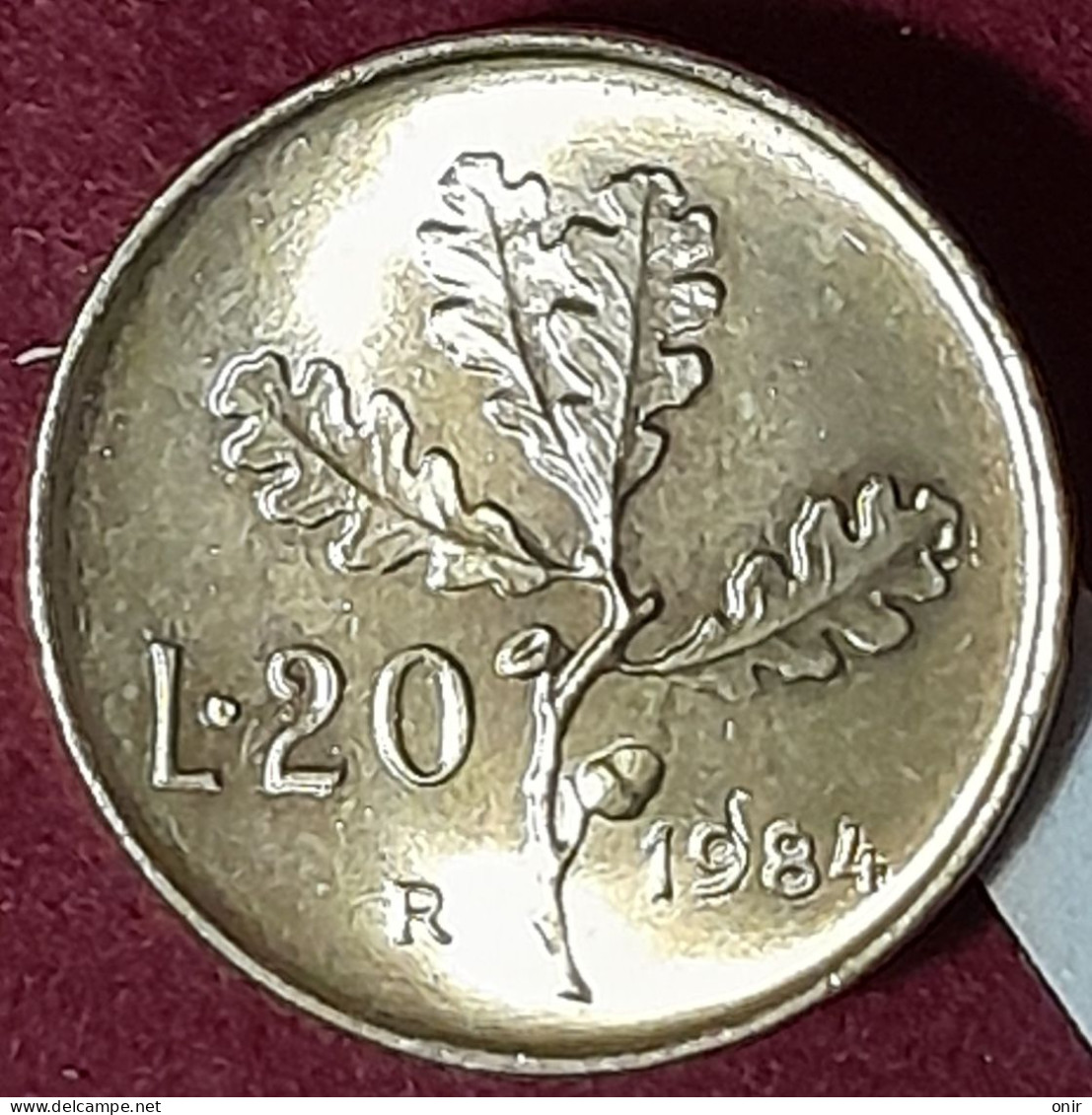 Errore Di Conio 20 Lire 1984 Repubblica Italiana - Variétés Et Curiosités