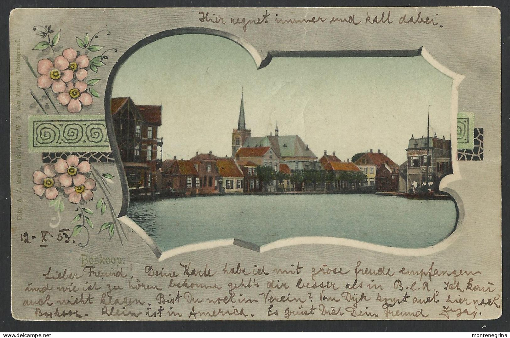 NETHERLANDS - BOSKOOP - 1903 Old Postcard (see Sales Conditions) 08739 - Boskoop