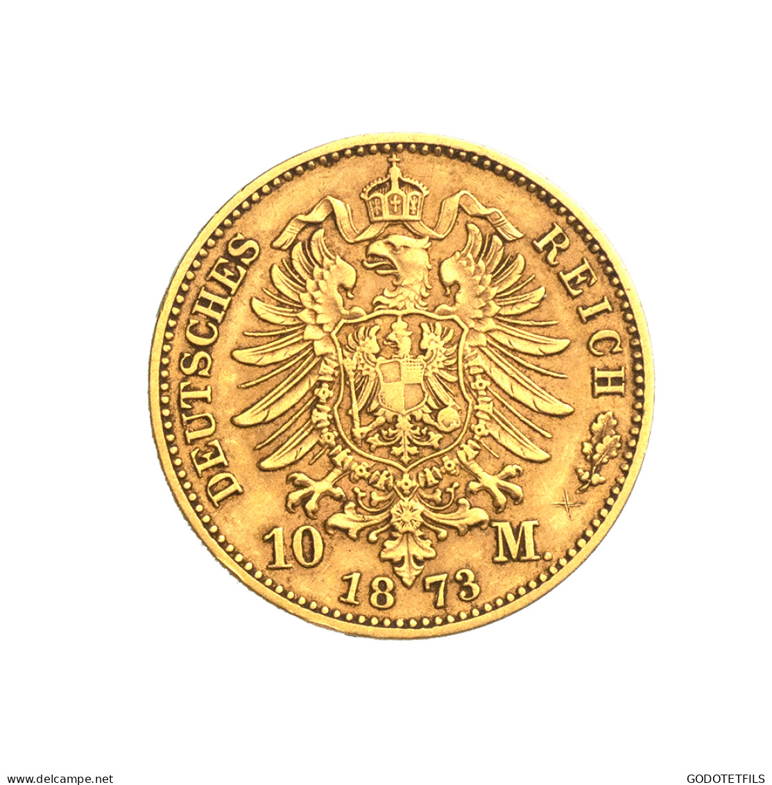 Allemagne-Royaume De Wurtemberg - 10 Mark Charles 1er 1873 Stuttgart - 5, 10 & 20 Mark Goud