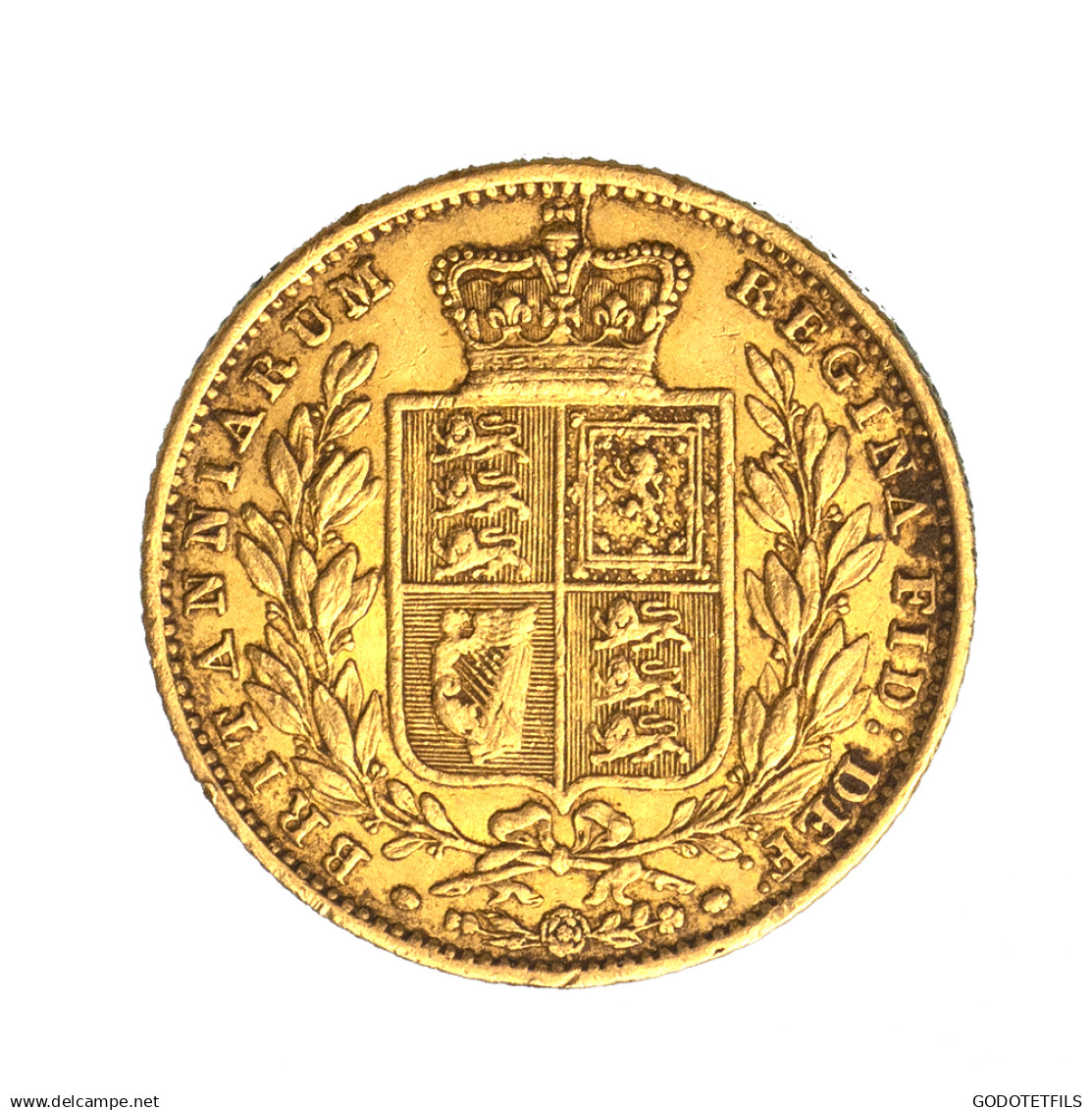 Royaume-Uni-Souverain Victoria 1854 Londres - 1 Sovereign